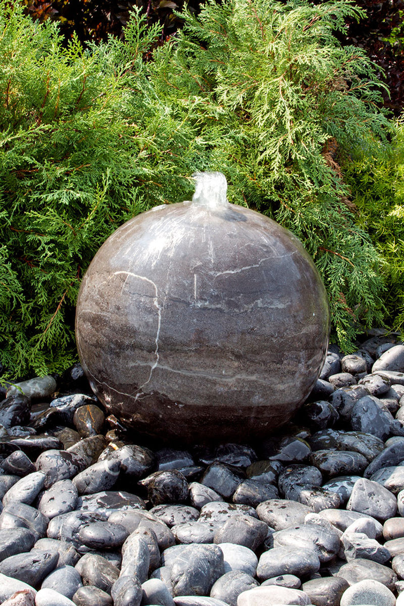 Blue Thumb Blue Limestone Sphere Fountain ABART4816