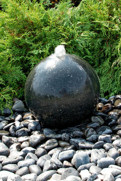 Blue Thumb Black Granite Sphere Fountain ABART4716