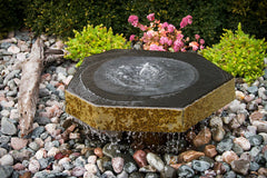 Blue Thumb Basalt Bird Bath Fountain Kit ABBBF12