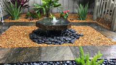 Blue Thumb Basalt Bird Bath Fountain Kit ABBBF12