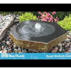 Blue Thumb Basalt Bird Bath Fountain Kit ABBBF12