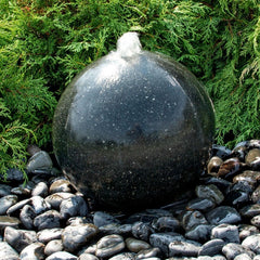 Blue Thumb Black Granite Sphere Fountain ABART4716