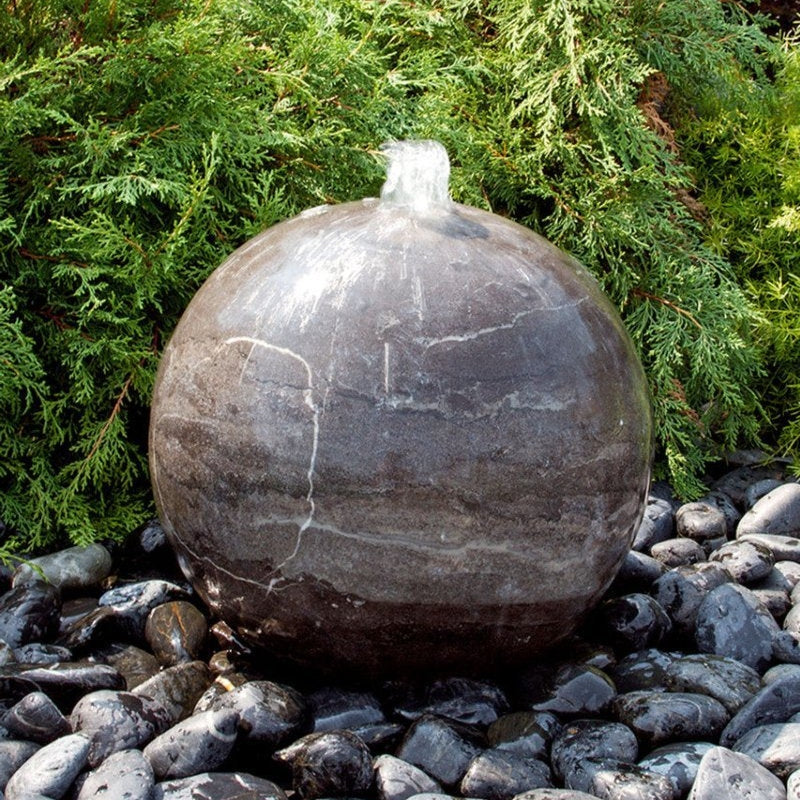 Blue Thumb Blue Limestone Sphere Fountain ABART4816