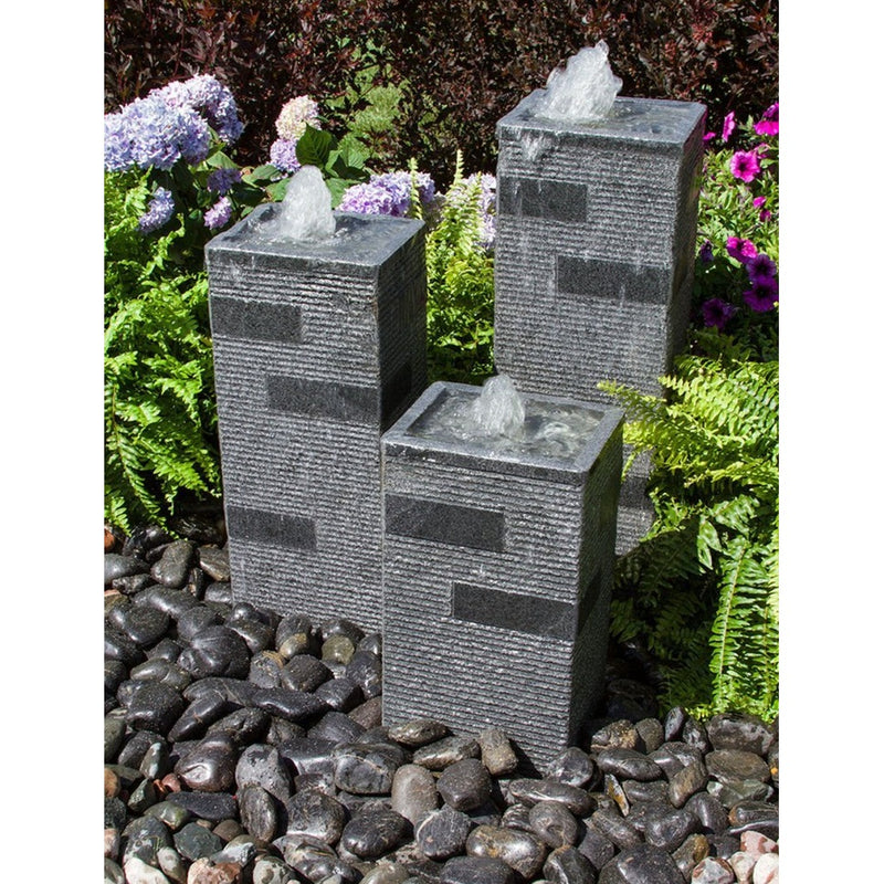 Blue Thumb Polished Block Towers Fountain Kit ABHF60K