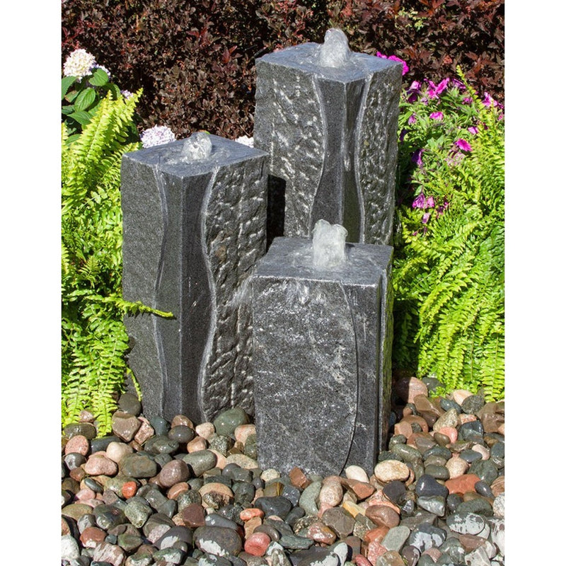 Blue Thumb Polished Corner Triple - Granite Fountain Kit ABGF50K