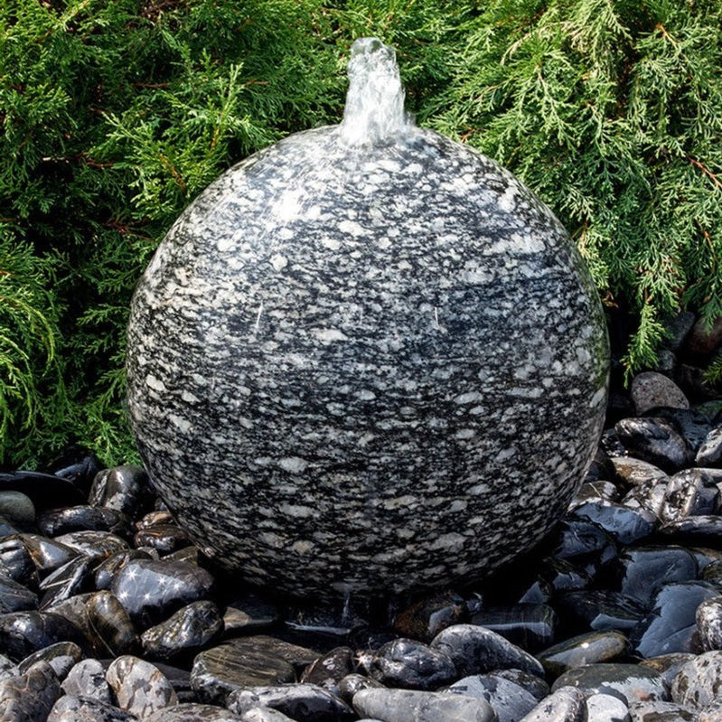 Blue Thumb Speckled Granite Sphere Fountain ABART4616