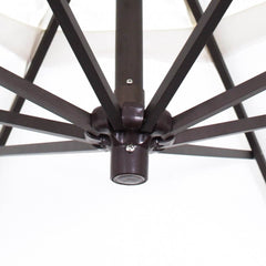 California Umbrella Bayside Series 9 ft Residential Cantilever Patio Umbrella - Durable Aluminum Construction with Crank Lift BA908