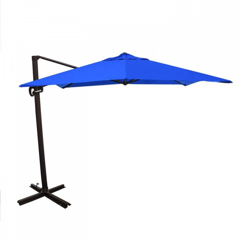 California Umbrella Cali Series 10 ft Square Patio Umbrella - Residential Grade with Side Tilt and Crank Lift CALI338