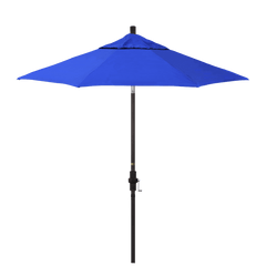 California Umbrella Golden State Series 7.5 Ft Patio Umbrella Residential Grade With Collar Tilt and Crank Lift GSCU758