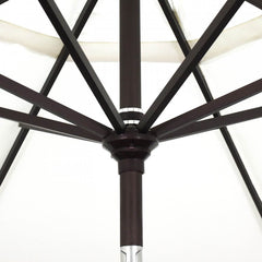 California Umbrella Golden State Series 9 ft Aluminum Patio Umbrella Residential Grade with Collar Tilt and Crank Lift GSCU908