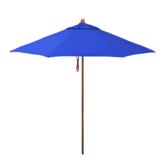 California Umbrella Madera Series 9 FT Commercial Patio Umbrella – Sturdy Aluminum Pole with Push Lift And Fiberglass Ribs STAF908