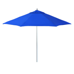 California Umbrella Newport Series 11 FT Round Commercial Patio Umbrella: Aluminum Pole, Pulley Lift And Fiberglass Ribs AATF118AH