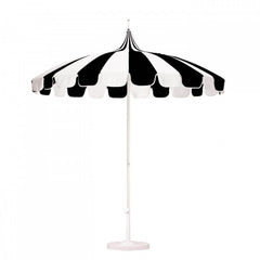 California Umbrella Pagoda Series 8.5 ft Residential Patio Umbrella - Elegant Pagoda Cut with Pacifica Canvas fabric and Push Lift SMPT852PACIFICA