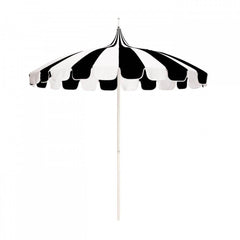 California Umbrella Pagoda Series 8.5 ft Residential Patio Umbrella - Elegant Pagoda Cut with Pacifica Canvas fabric and Push Lift SMPT852PACIFICA