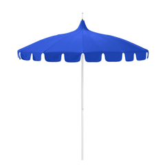California Umbrella Pagoda Series 8.5 ft Residential Patio Umbrella - Elegant Pagoda Cut with Push Lift SMPT852PD