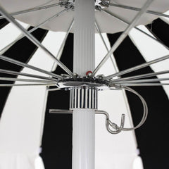 California Umbrella Pagoda Series Classic Cut Patio Umbrella – Lightweight Aluminum Pole with Fiberglass Ribs SMPT852CLAS