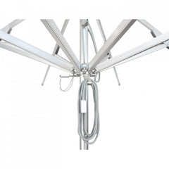 California Umbrella Rodeo Series 7.5 FT Round Commercial Patio Umbrella – Lightweight Aluminum Pole With Pulley Lift AAT758A