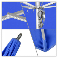 California Umbrella Rodeo Series 7.5 FT Square Commercial Patio Umbrella: Durable Aluminum Construction With Pulley Lift AAT75754A
