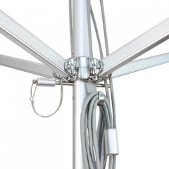 California Umbrella Rodeo Series 7.5 FT Square Commercial Patio Umbrella: Durable Aluminum Construction With Pulley Lift AAT75754A