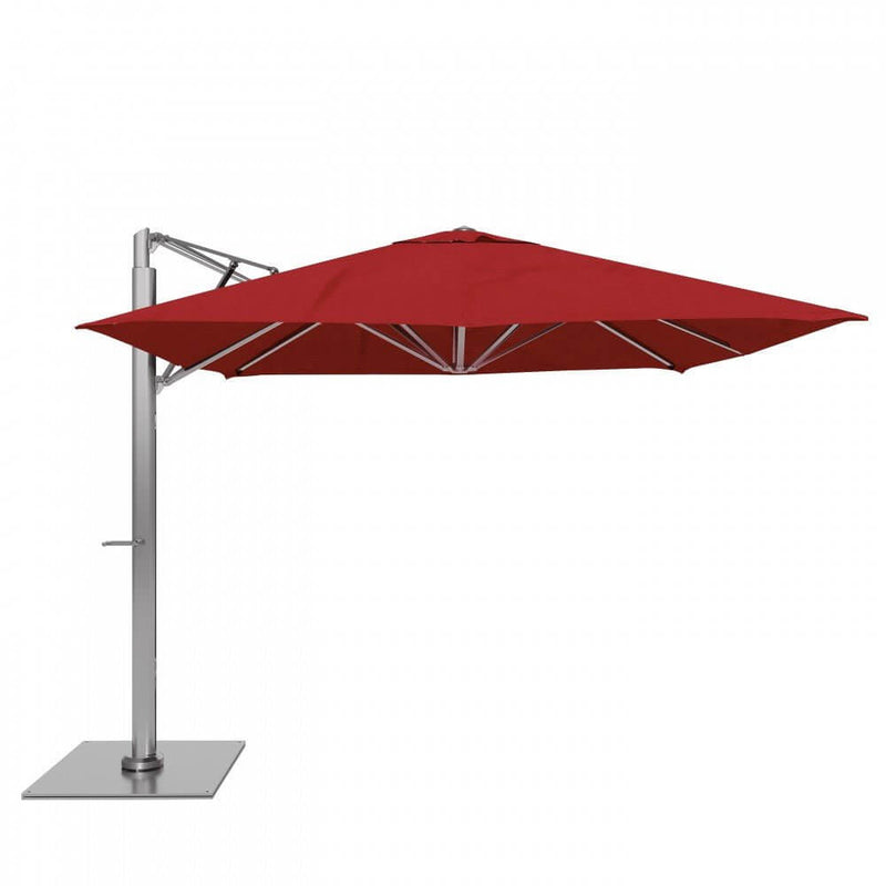 California Umbrella Solana Series 10 FT Square Commercial Cantilever Aluminum Patio Umbrella with Crank Lift SOLA338