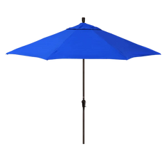 California Umbrella Sunset Series 11 ft Patio Umbrella - Residential Grade with Auto Tilt and Crank Lift SDAU118
