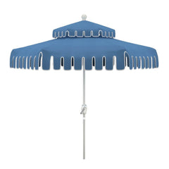 California Umbrella Terrace Series 9 FT Double Tier Residential Patio Umbrella with Crank Lift – Montecito Canyon Key Cut Dream House Edition LUNA906B174DT-MCK-DREAMHOUSE