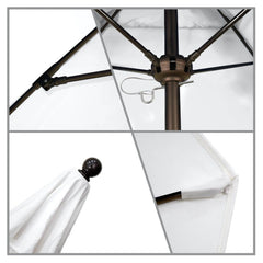 California Umbrella Venture Series 6 FT Square Commercial Patio Umbrella Quality Aluminum Construction With Push Lift and Fiberglass Ribs ALTO604