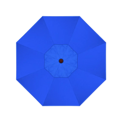 California Umbrella Venture Series 9 FT Commercial Patio Umbrella – Sturdy Aluminum Pole With Push Lift and Fiberglass Ribs ALTO908