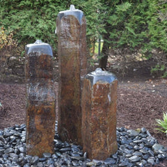 EasyPro 3 Dome Top Basalt Column kit - 20", 27" and 35" w/ 48" basin, 1000gph pump & light rings HRD3CSL
