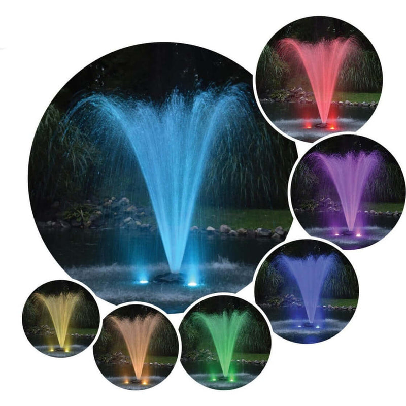 EasyPro 6 RGBW, Stainless Steel LED Light Kit 17 watt each - Fit new, one piece Kasco Floats RGB6N-100