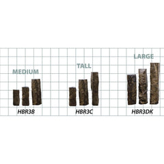 EasyPro Large Polished Top Basalt Column Kit - 32", 38" and 44" w/58" basin, 1000gph pump & light rings HBR3DKSL