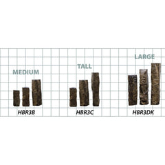 EasyPro Three Piece Large Polished Top Basalt Fountains - 32", 38" and 44" Tall HBR3DKN