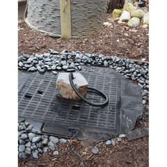 EasyPro Tranquil Décor - Basalt Fountain - Levitation Fountain - 24" dia x 12" tall w/ 6" pedestal HBLV2