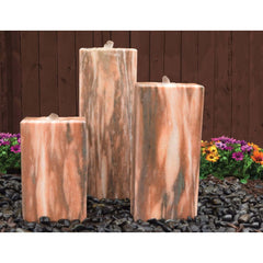 EasyPro Tranquil Décor - Designer Series - Moreno Fountain Column Kit - 18", 24" and 30" w/ 48" basin, 1000gph pump, plumbing and light rings HDS320KL