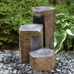 EasyPro Tranquil Décor - Tiered Basalt Fountain Trio Kit - 8", 20" & 27" HBKL3K