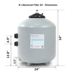 Evolution Aqua K+ Presure Filter PFKE40015M25US Pressure Filters