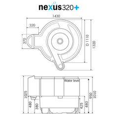 Evolution Aqua Nexus EAZY 320 9,000 Gallons NEXEAZ320