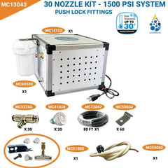 Mistcooling 1500 PSI Premium Misting System - Flexible Tubing - Free Smartphone Controller MC13040