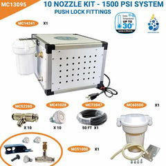 Mistcooling 1500 PSI Standard Misting Package - Flexible Tubing - Free Smartphone Controller MC13090