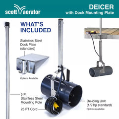 Scott Aerator De-Icer, Dock Mount 10013
