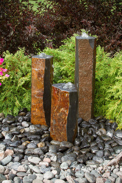 Blue Thumb Semi-Polished Basalt Fountain Kit ABBC300